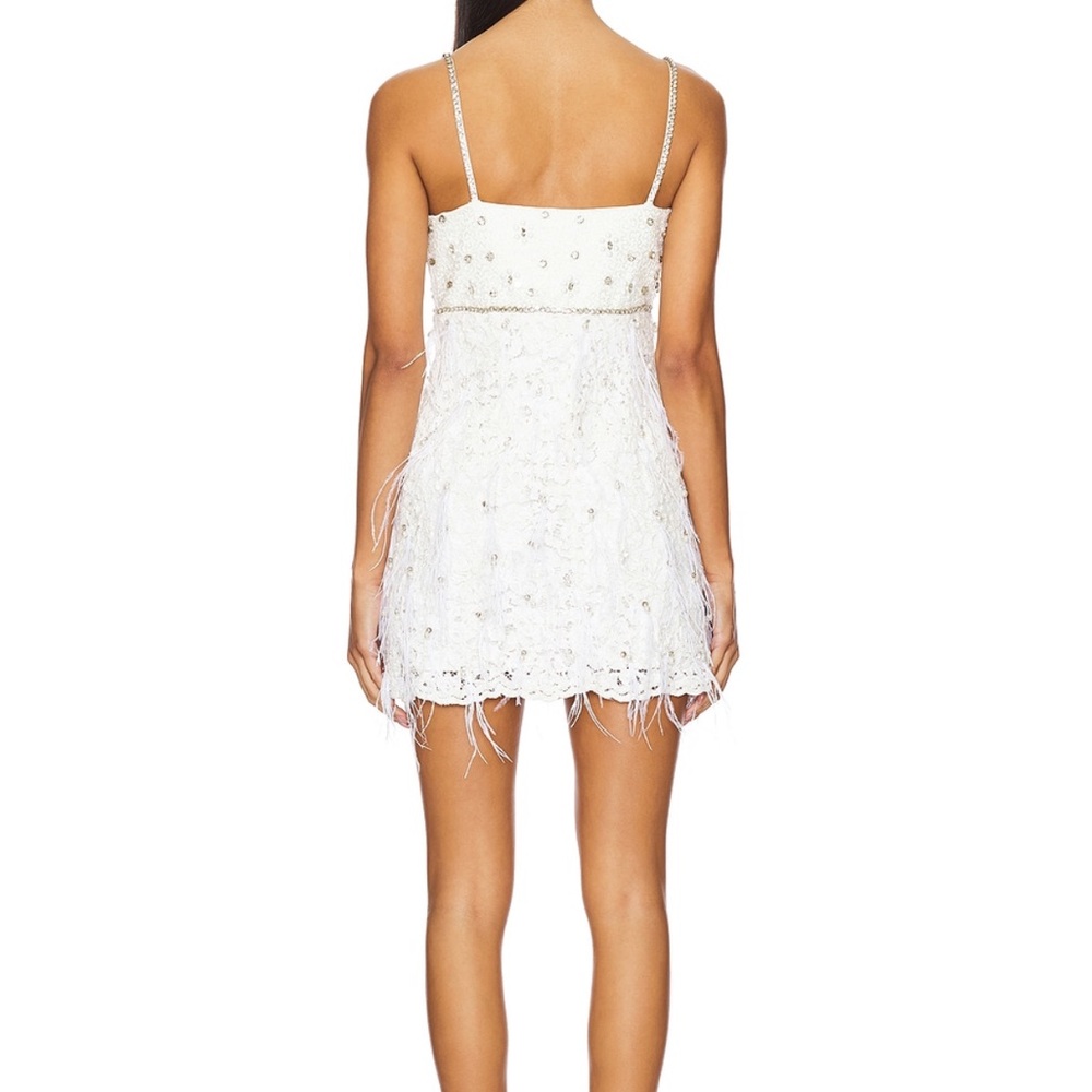 Loveshackfancy White Spaghetti Strap Mini Dress - image 2